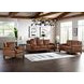 Lachlan Pecan Leather 84" Sofa