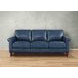 Lachlan Navy Leather 84" Sofa