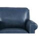 Lachlan Navy Leather 84" Sofa