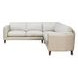 Kona White Leather 3 Piece Modular Sectional