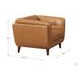 Sorella Cinnamon Leather Upholstered Accent Chair