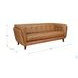 Sorella Cinnamon Leather Living Room Set