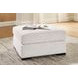 Kendrie Chalk Performance Fabric Upholstered Square Accent Ottoman