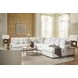 Kendrie Chalk Performance Fabric 5 Piece Modular Sectional with RAF Chaise