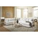 Kendrie Chalk Performance Fabric 5 Piece Modular Sectional with RAF Chaise
