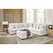Kendrie Chalk Performance Fabric 3 Piece Modular Sectional