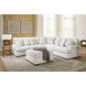 Kendrie Chalk Performance Fabric 3 Piece Modular Sectional
