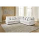 Kendrie Chalk Performance Fabric 3 Piece Modular Sectional