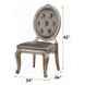 Northville Antique Silver Upholstered Side Chair Set of 2