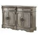 Northville Antique Silver 4 Door Marble Top Server