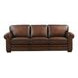 Danforth Caramel Leather 95" Sofa