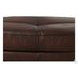 Bexley Caramel Leather Upholstered Oval Ottoman with Nailhead Trim