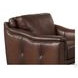 Bexley Caramel Leather Upholstered Accent Chair with Nailhead Trim