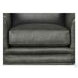 Bexley Ash Leather Upholstered Accent Chair with Nailhead Trim