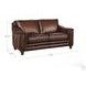 Bexley Caramel Leather Living Room Set with Nailhead Trim