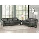 Bexley Ash Leather 67" Loveseat with Nailhead Trim