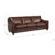 Bexley Caramel Leather Living Room Set with Nailhead Trim