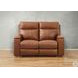 Varden Nutmeg Leather 62" Zero Gravity Power Reclining Loveseat with Power Headrest