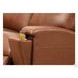 Varden Nutmeg Leather 62" Zero Gravity Power Reclining Loveseat with Power Headrest