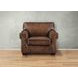 Capton Russet Leather Upholstered Accent Chair