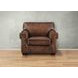 Capton Russet Leather Upholstered Accent Chair