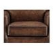 Capton Russet Leather Upholstered Accent Chair