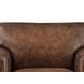 Capton Russet Leather Upholstered Accent Chair
