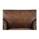 Capton Russet Leather Upholstered Accent Chair