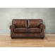 Capton Russet Leather 69" Loveseat