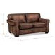 Capton Russet Leather 69" Loveseat