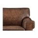 Capton Russet Leather 69" Loveseat