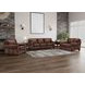 Capton Russet Leather 69" Loveseat