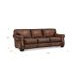 Capton Russet Leather 94" Sofa