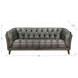 Trix Ash Gray Leather Living Room Set