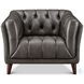 Trix Ash Gray Leather Living Room Set