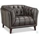 Trix Ash Gray Leather Living Room Set