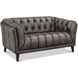 Trix Ash Gray Leather Living Room Set