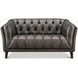Trix Ash Gray Leather Living Room Set