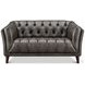 Trix Ash Gray Leather Living Room Set