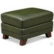 Godfrey Emerald Leather Upholstered Rectangular Ottoman