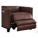 Arden Chestnut Leather Zero Gravity Power Recliner with Power Headrest and USB Charging