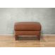 Kona Nutmeg Leather Upholstered Rectangular Ottoman