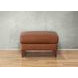 Kona Nutmeg Leather Upholstered Rectangular Ottoman