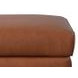 Kona Nutmeg Leather Upholstered Rectangular Ottoman