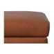 Kona Nutmeg Leather Upholstered Rectangular Ottoman