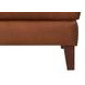 Kona Nutmeg Leather Upholstered Rectangular Ottoman