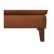 Kona Nutmeg Leather Upholstered Rectangular Ottoman