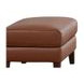 Kona Nutmeg Leather Upholstered Rectangular Ottoman