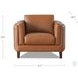 Kona Nutmeg Leather Upholstered Accent Chair