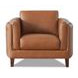 Kona Nutmeg Leather Upholstered Accent Chair